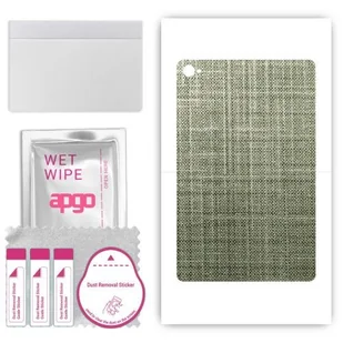 folia naklejka skórka strukturalna na TYŁ do Blackview Tab 15 Pro - Tkanina Lniana - apgo SKINS - Akcesoria do tabletów i e-booków - miniaturka - grafika 1