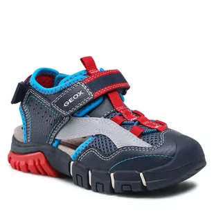 Geox Sandały J S.Dynomix B. A J25GHA 0FE15 C0735 S Navy/Red - Sandały damskie - miniaturka - grafika 1