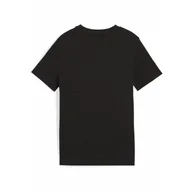 Odzież sportowa dziecięca - Młodzieżowa koszulka o kwadratowym kroju z grafiką PUMA Black - miniaturka - grafika 1