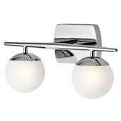 Lampy ścienne - KICHLER Kinkiet LED IP44 2pł JASPER KL/JASPER2 BATH KICHLER ELSKL/JASPER2 BATH - miniaturka - grafika 1