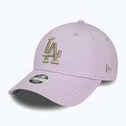 Czapki damskie - Czapka z daszkiem damska New Era Metallic Logo 9Forty Los Angeles Dodgers pastel purple | WYSYŁKA W 24H | 30 DNI NA ZWROT - miniaturka - grafika 1