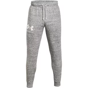 Under Armour Rival Terry Joggers 1361642-112, męskie spodnie szare - Spodenki męskie - miniaturka - grafika 1