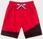 Spodenki damskie - DWUKOLOROWE SPODENKI MĘSKIE CZERWONE (8K930-18) - J.STYLE - miniaturka - grafika 1