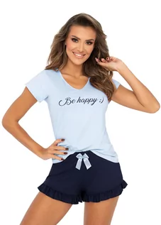 Piżamy damskie - Piżama Be Happy 1/2 Blue - grafika 1