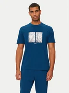 Koszulki męskie - Boss T-Shirt 50532427 Niebieski Regular Fit - miniaturka - grafika 1