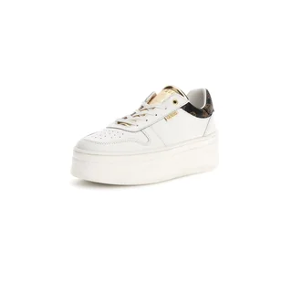 Damskie Sneakersy GUESS LIFET FL7LIFLEA12-WHIBR – Biały - Półbuty damskie - miniaturka - grafika 1