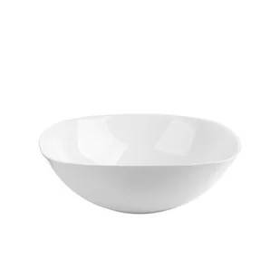 Salaterka szklana White Harmony 22 cm biały - Miski i półmiski - miniaturka - grafika 1