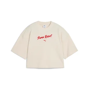 Puma Koszulka Premium Ess Oversized Graphic 62977687 - Koszulki sportowe damskie - miniaturka - grafika 1
