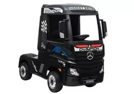 Pojazdy elektryczne dla dzieci - Import LEANToys Auto na Akumulator Mercedes Actros Czarny Lakierowany MP4 - miniaturka - grafika 1