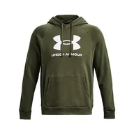 Bluzy męskie - Under Armour Męska bluza z kapturem Ua Rival z logo - miniaturka - grafika 1