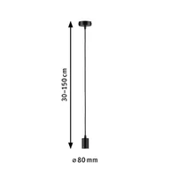 Lampy sufitowe - Paulmann Ravi oprawa wisząca E27, czarny mat - miniaturka - grafika 1