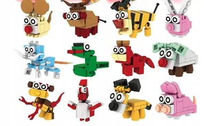 Klocki Konstrukcyjne 12w1 Zwierzęta Zoo Kalendarz Adwentowy Dla Dzieci - Klocki - miniaturka - grafika 1