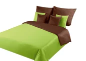 Pościel - Eurofirany B.B. CHOCZYŃSCY SPÓŁKA JAWNA Pościel Nova, brązowo-zielona, 160x200 cm, 3-elementowa - miniaturka - grafika 1