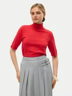 Swetry damskie - Vero Moda Sweter Fantastic 10320735 Czerwony Standard Fit - miniaturka - grafika 1