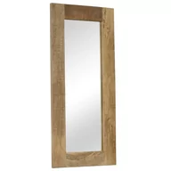 Lustra - vidaXL Lustro z ramą z litego drewna mango, 50 x 110 cm - miniaturka - grafika 1