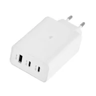 Ładowarki do telefonów - Ładowarka sieciowa z funkcją Power Delivery i Quick Charge 65W biała - miniaturka - grafika 1
