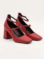 Czółenka - Bellucci Czółenka w kolorze czerwonym - miniaturka - grafika 1