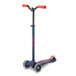 Hulajnoga wyczynowa dla dzieci z kołami LED Maxi Micro Deluxe Pro LED-Navy Red - Hulajnogi - miniaturka - grafika 1