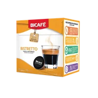 Kawa w kapsułkach i saszetkach - BICAFE Ristretto kapsułki do Dolce Gusto - 16 kapsułek - miniaturka - grafika 1