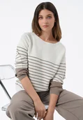 Swetry damskie - Sweter w paski S-MAGI - miniaturka - grafika 1