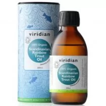 Viridian Ekologiczny Olej ze Skandynawskiego Pstrąga Tęczowego (200ml) 5060003595809 - Olej spożywczy - miniaturka - grafika 1