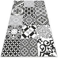 Dywany - Modny uniwersalny dywan winylowy Zwariowane wzory 120x180 cm - miniaturka - grafika 1