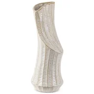 Wazony i flakony - Wazon Ceramiczy Liza 20X20X53 Kremowy - miniaturka - grafika 1