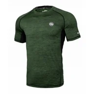 Odzież taktyczna i umundurowanie - Rashguard Pit Bull Performance Pro plus New Logo - Oliwkowy - miniaturka - grafika 1