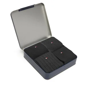 Skarpety długie Tommy Hilfiger 701235378 Czarny - Skarpetki męskie - miniaturka - grafika 1