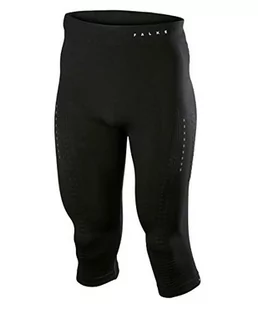 Falke Tights Running Impulse legginsy męskie, 3/4, z włókien funkcyjnych, 1 opakowanie, czarne (Black 3000), rozmiar: XL 39566 - Kalesony - miniaturka - grafika 1