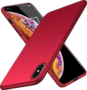 Twardy futerał na telefon komórkowy Apple iPhone XS Max Slim Cover Matt Protective Cover, czerwony - Etui i futerały do telefonów - miniaturka - grafika 1