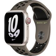 Akcesoria do smartwatchy - Apple Pasek sportowy Nike w kolorze Olive Grey/czarnym 41 mm - miniaturka - grafika 1