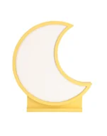 Krzesełka i taborety dla dzieci - Lampka nocna led dziecięca Moon, żółta, sieciowa - miniaturka - grafika 1