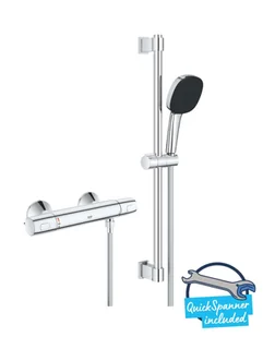 Grohe Precision Trend - System prysznicowy z termostatem, 3 strumienie, chrom 34237003 - Zestawy prysznicowe - miniaturka - grafika 1