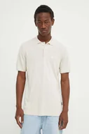 Koszulki męskie - G-Star Raw polo męski kolor beżowy gładki D24663-D618 - miniaturka - grafika 1