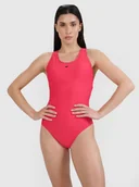Stroje kąpielowe - Damski kostium kąpielowy jednoczęściowy 4F 4FWSS25USWSF082 - różowy - miniaturka - grafika 1