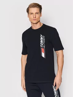 Koszulki męskie - Tommy Hilfiger T-Shirt Seasonal Graphic MW0MW21261 Granatowy Regular Fit - grafika 1