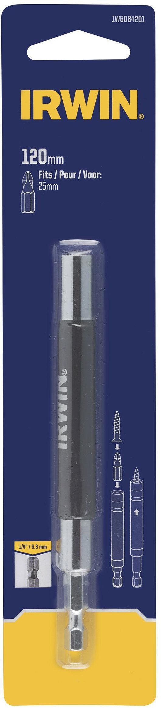 IRWIN UCHWYT MAGNETYCZNY DO BITÓW 120mm Z PROWADNICĄ