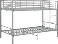 Łóżka - Elior Szare metalowe łóżko piętrowe 90x200 cm - Evex - miniaturka - grafika 1