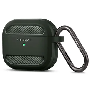 Apple Spigen Etui Spigen Rugged Armor do Opakowania Airpods 3 Military Green - Akcesoria do słuchawek - miniaturka - grafika 1