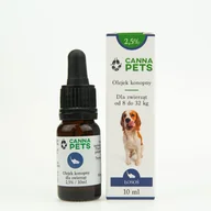 Pokarm dla ryb - Olejek konopny 2,5% dla zwierząt łosoś 10ml - miniaturka - grafika 1