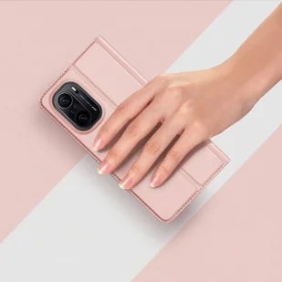 Dux Ducis Skin Pro kabura etui pokrowiec z klapką Xiaomi Redmi K40 Pro+ / K40 Pro / K40 / Poco F3 różowy - Etui i futerały do telefonów - miniaturka - grafika 10