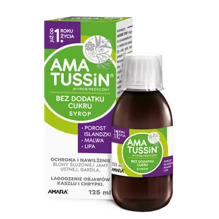 Amatussin Syrop 125 ml - Przeziębienie i grypa - miniaturka - grafika 1