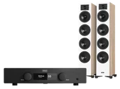 Zestawy stereo - Hegel H150 (czarny) + Diva 6 (biały-dąb) - miniaturka - grafika 1