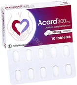 Serce i układ krążenia - Polfa WARSZAWA Acard 300 mg x 10 tabl |  OD 199 PLN! - miniaturka - grafika 1