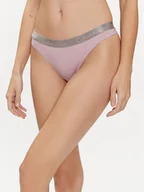 Majtki damskie - Calvin Klein Underwear Stringi 000QD3539E Fioletowy - miniaturka - grafika 1