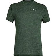 Koszulki męskie - SALEWA Męskie koszule i T-shirty Puez Melange Dry M S/S, Combu Green Melange, 52/XL - miniaturka - grafika 1