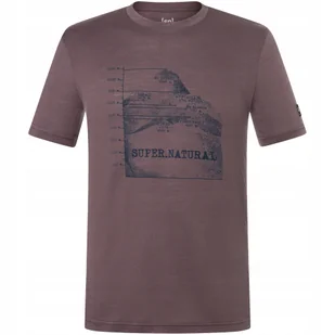 Koszulka męska T-shirt Super.natural M 7 Peaks Tee fioletowa rozmiar M - Koszulki męskie - miniaturka - grafika 1