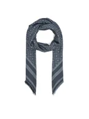 Apaszki i szaliki damskie - Tommy Hilfiger Szal Monogram AW0AW17493 Granatowy - miniaturka - grafika 1