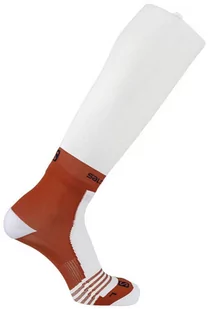 Salomon Skarpety NSO Pro Leg-Up White/Red C11291 - Skarpetki i podkolanówki sportowe - miniaturka - grafika 1